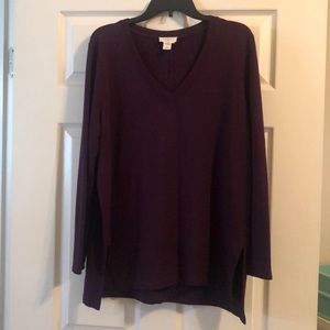 Dark purple sweater top